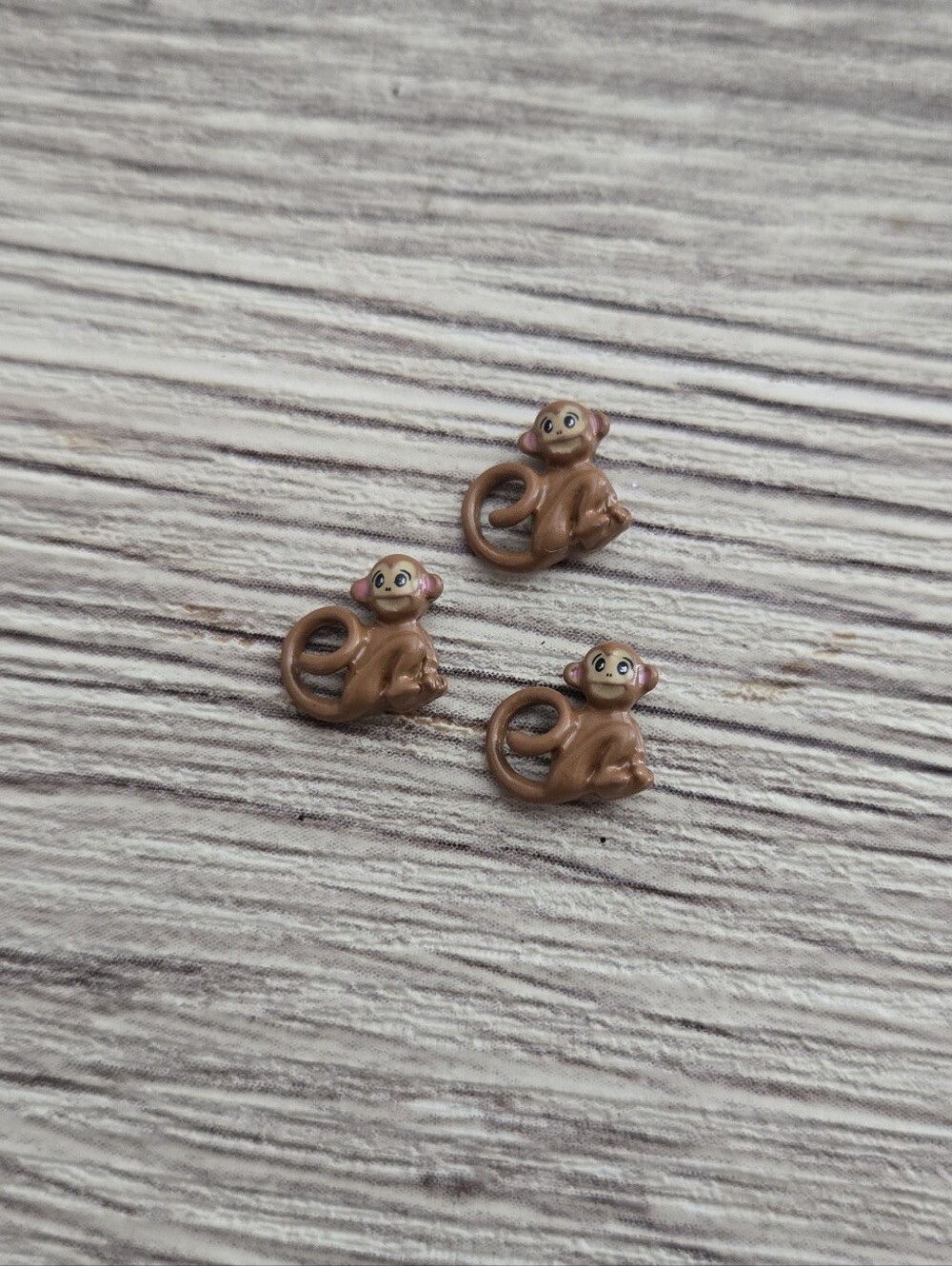 🦉 Set 3 Monkey Charms